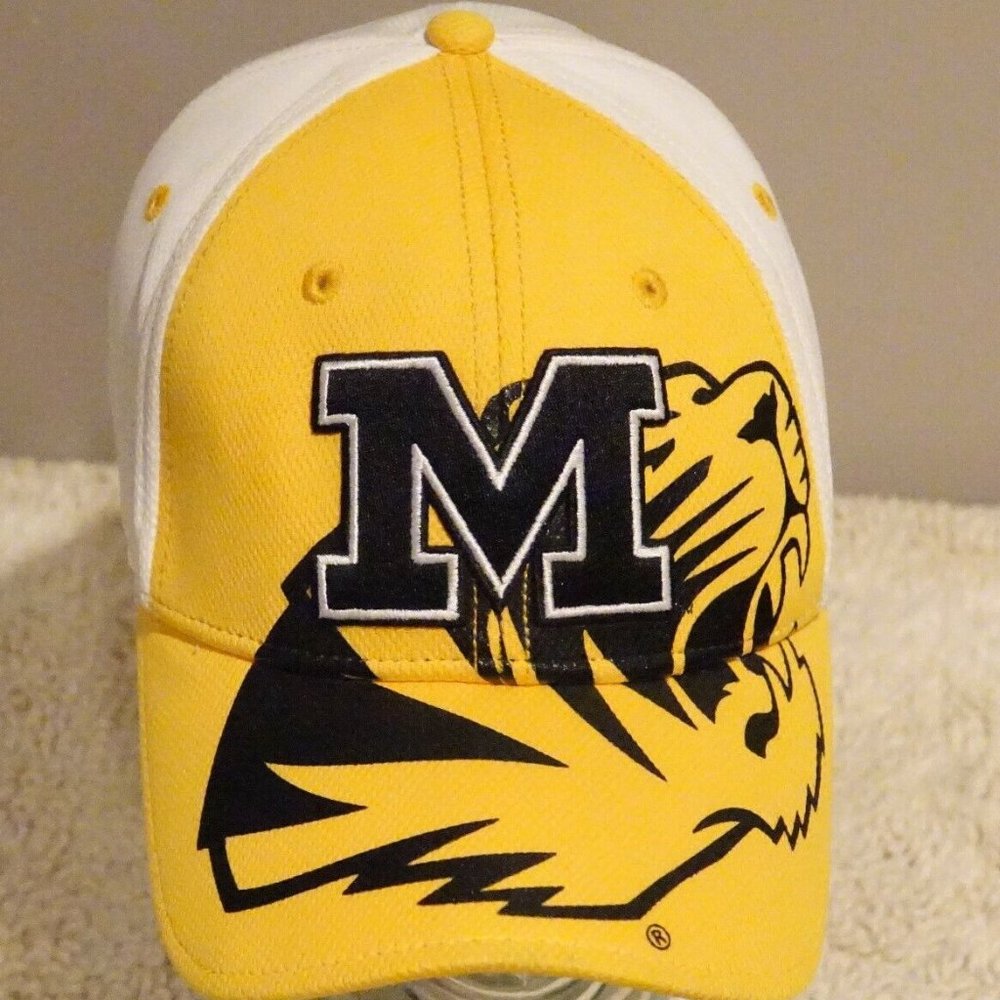 NCAA Missouri Tigers Mizzou Football Baseball Hat Embroidered Logo OSFM